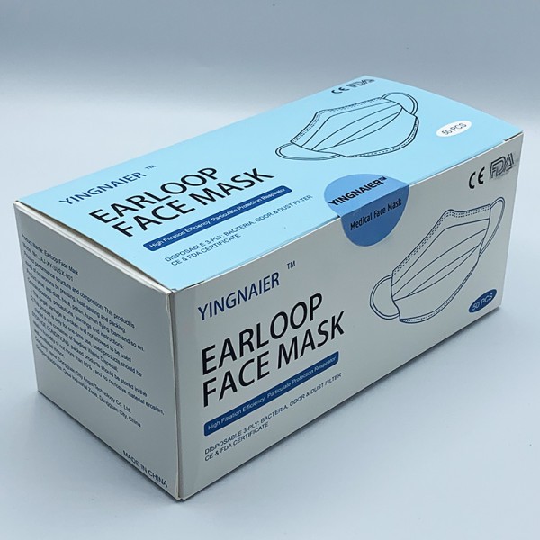 50 pieces of medical surgical mask with 3 layers of disposable fleece (CE type 1)