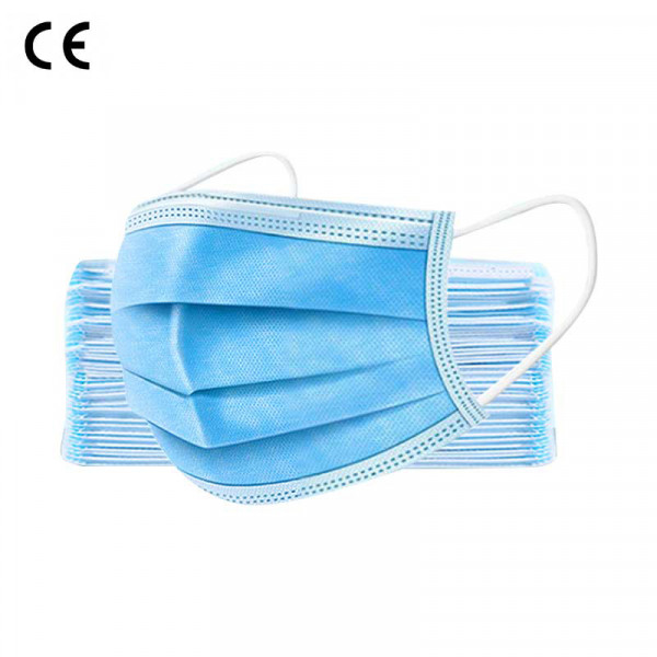 50 pieces of medical surgical mask with 3 layers of disposable fleece (CE type 1)